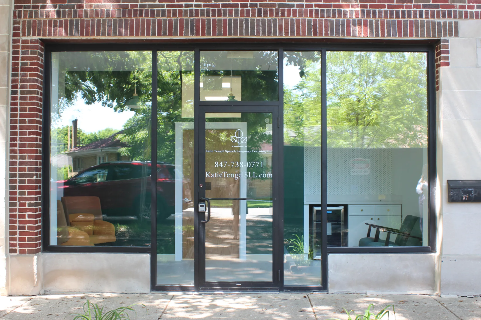 The practice storefront on N Rogers Ave